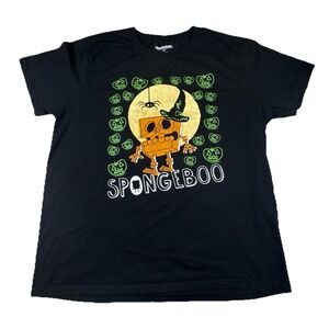 Spongebob‎ Squarepants 'Spongeboo' Halloween T-Shirt Adult XL Short Sleeve